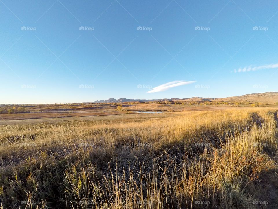 Tranquility, meadows, and Colorado Rockies in background