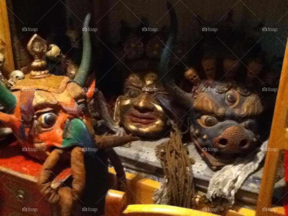 Buddha masks 