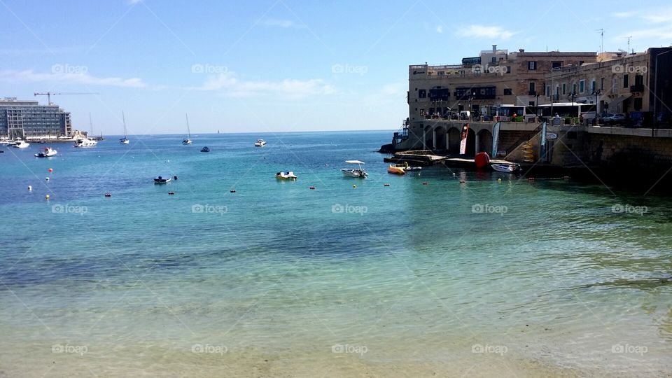Balluta beach Sliema Malta
