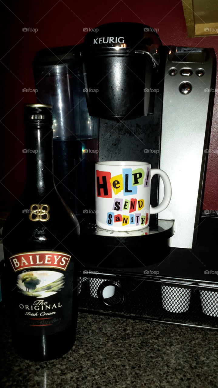 Baileys with coffee . Baileys with coffee 