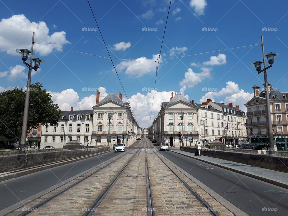 Symmetry road landscape