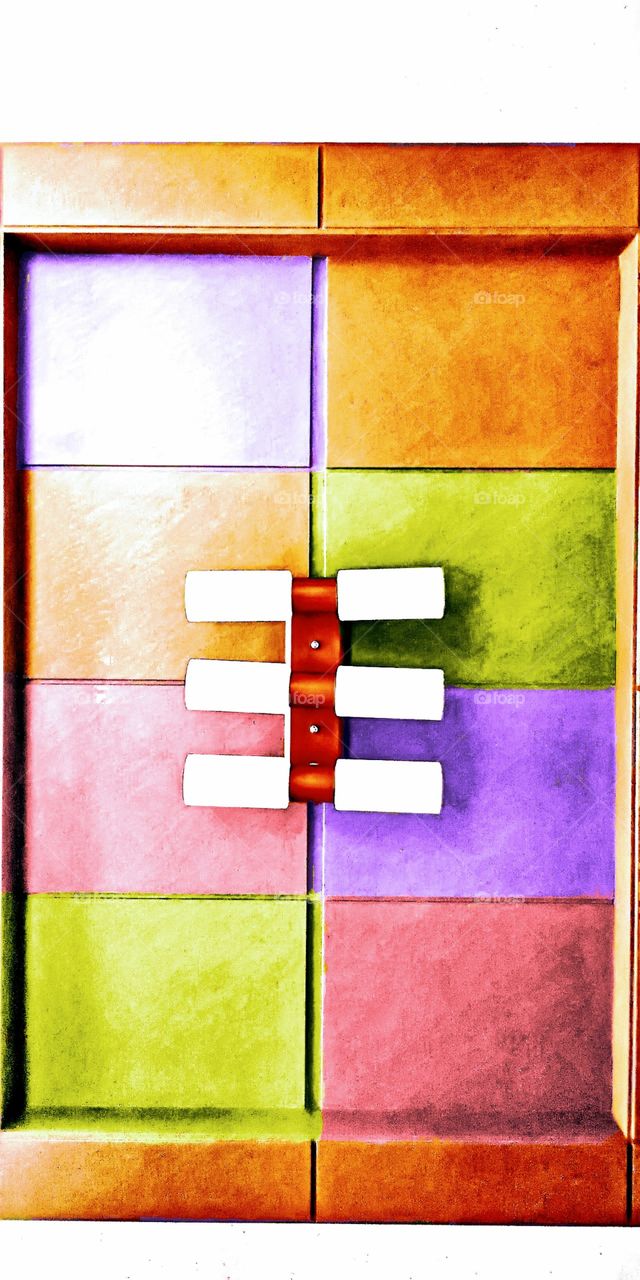 I love this colorful background of the light in our ceilings in tongdosa City, South Korea