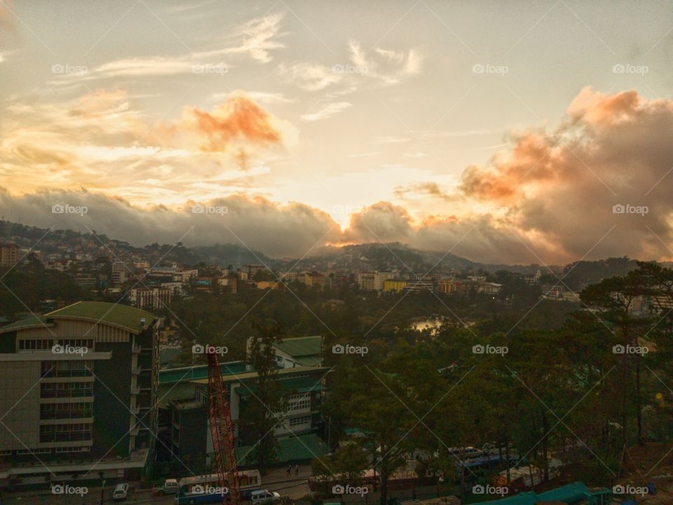 golden hour in baguio