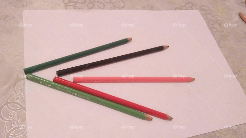 Multicolor pencils made of wood.