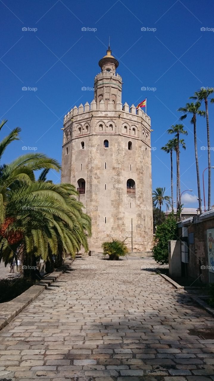 here i am. torre dell'oro taken in sevilla, spain