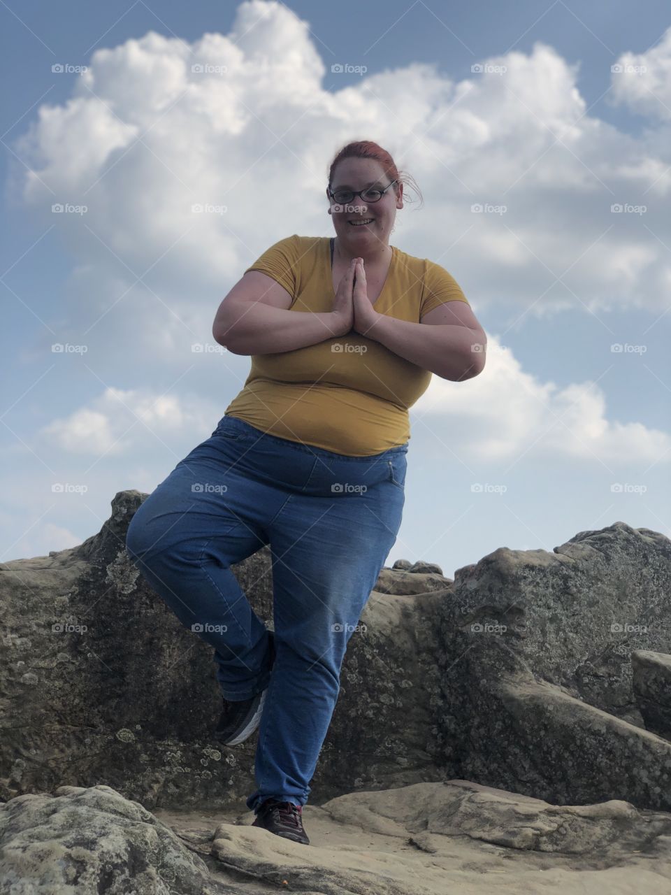 Cambodia Ruins. Tree Pose. 