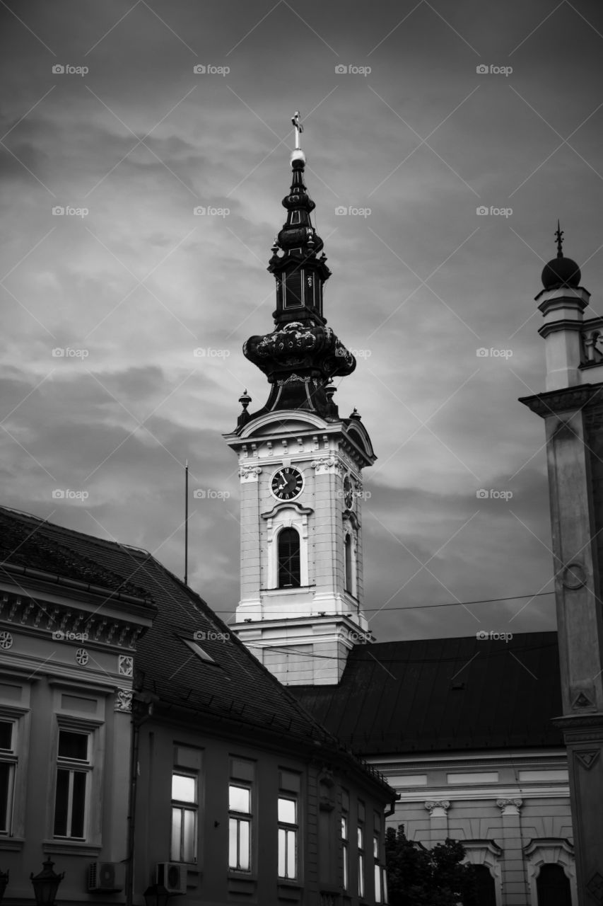 ortodox church. ortodox church with beautiful skies in the background