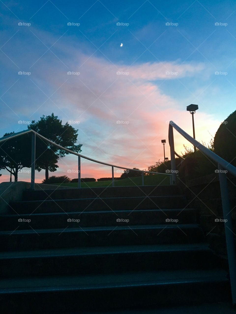Sky coming out of school last night 