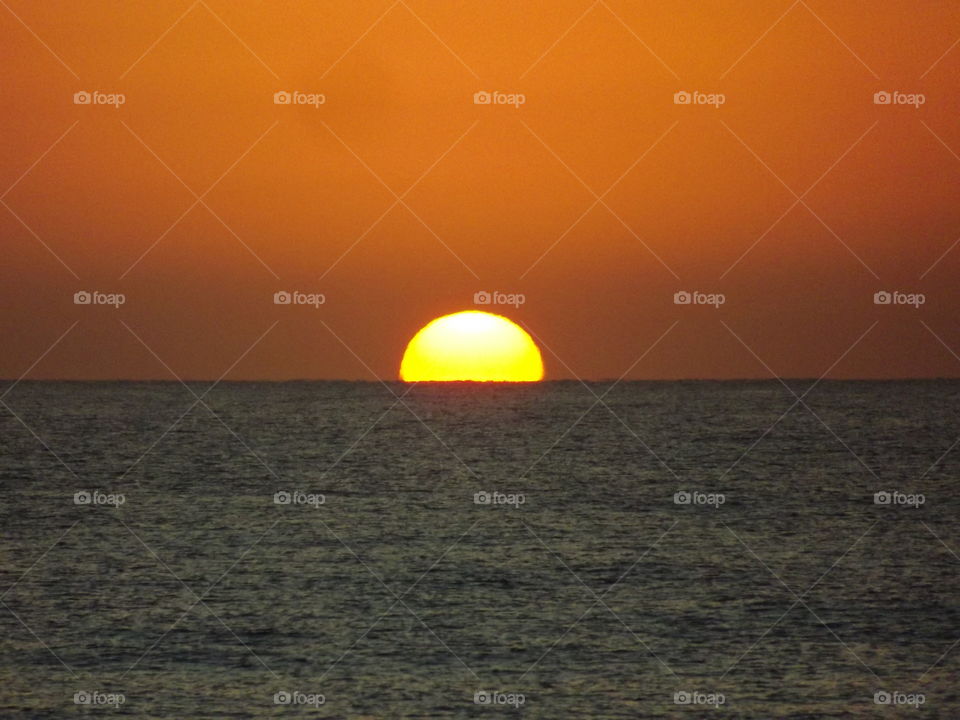 Sunrise on Macaneta island Mozambique