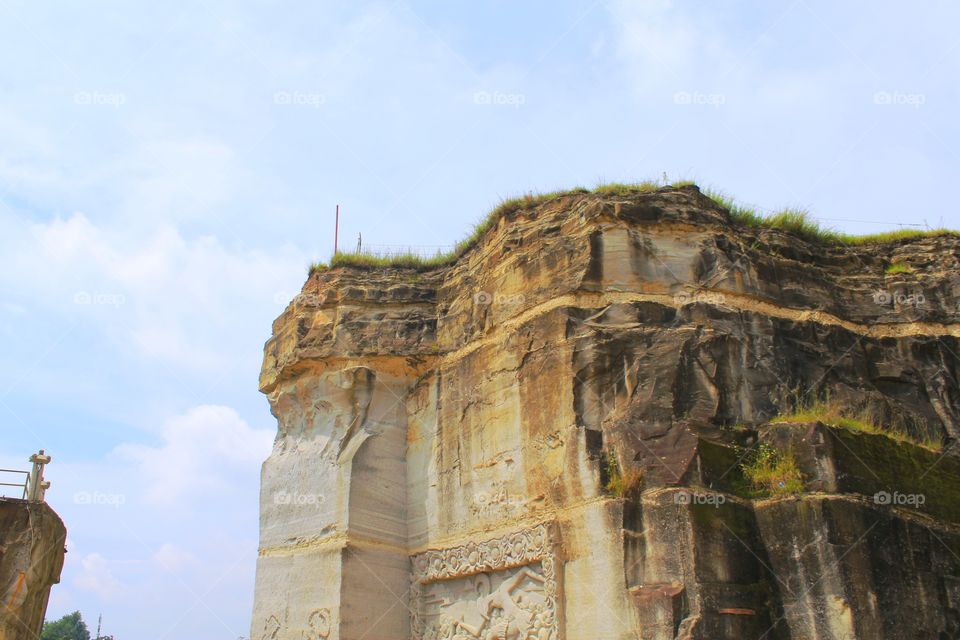 limestone cliffs