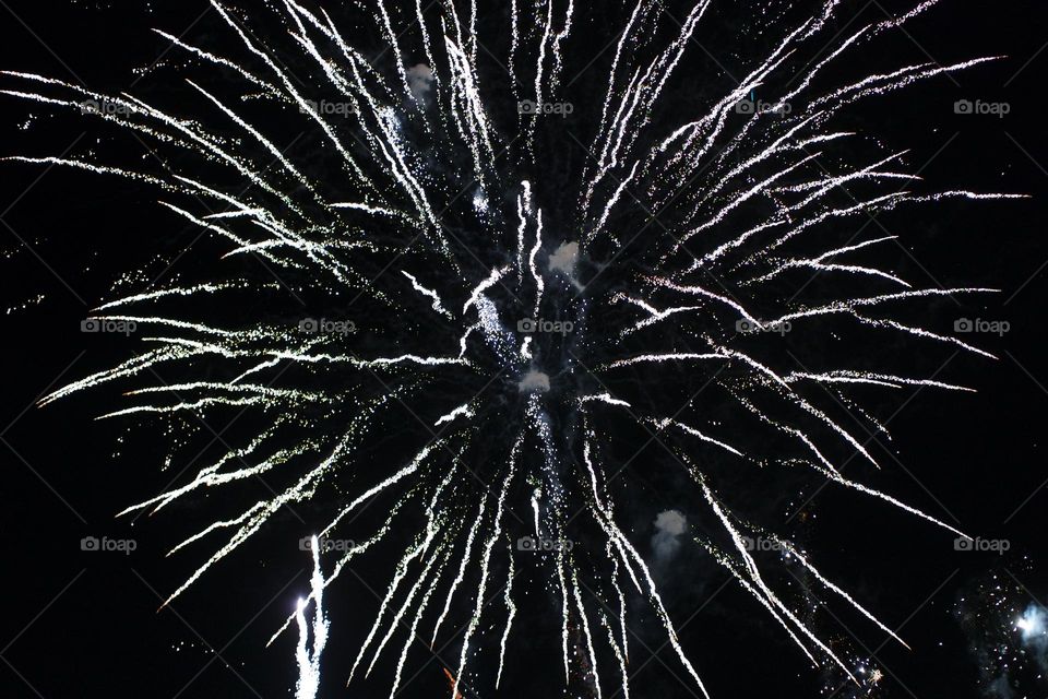 Pop of fireworks making the loudest crack in the night sky of the royal show, it’s dust spreading for ages before fizzling away.