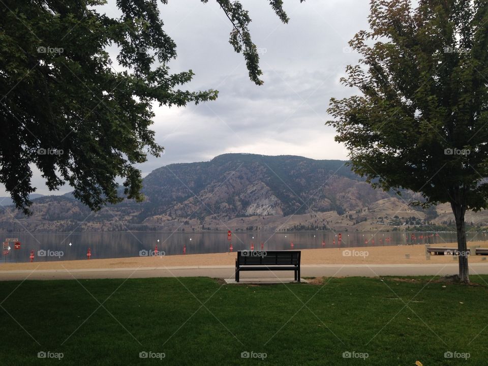 Mountain and Skaha lake view