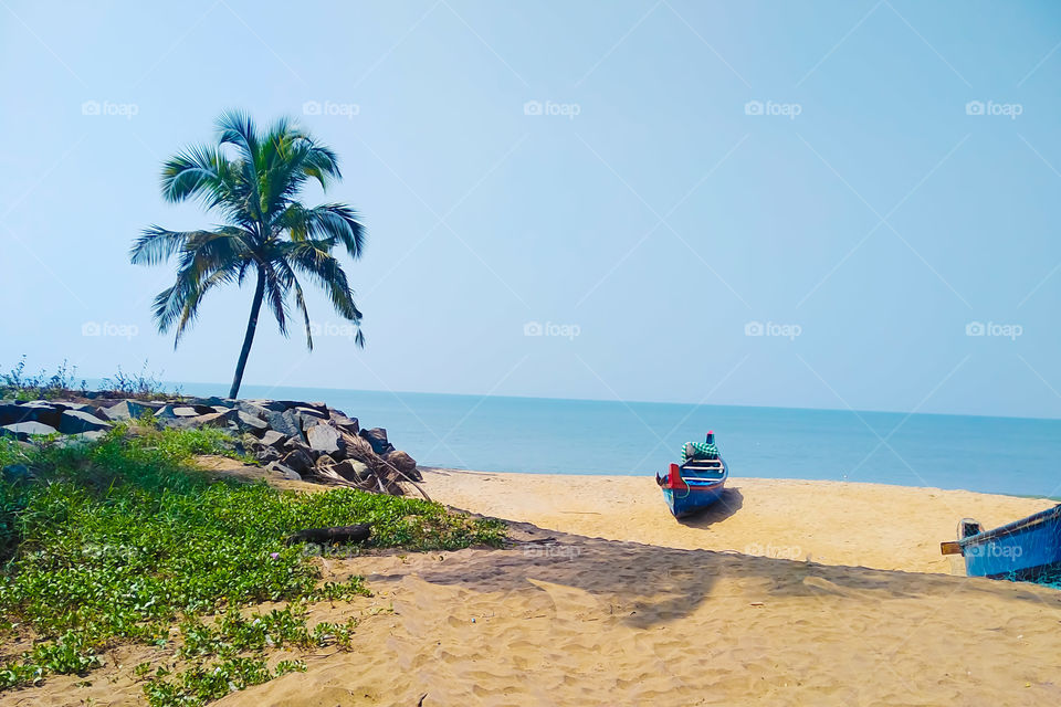 Beautiful view of the beach