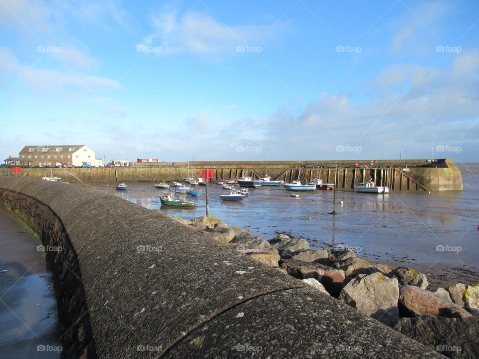 Looking across to Minehead harbour