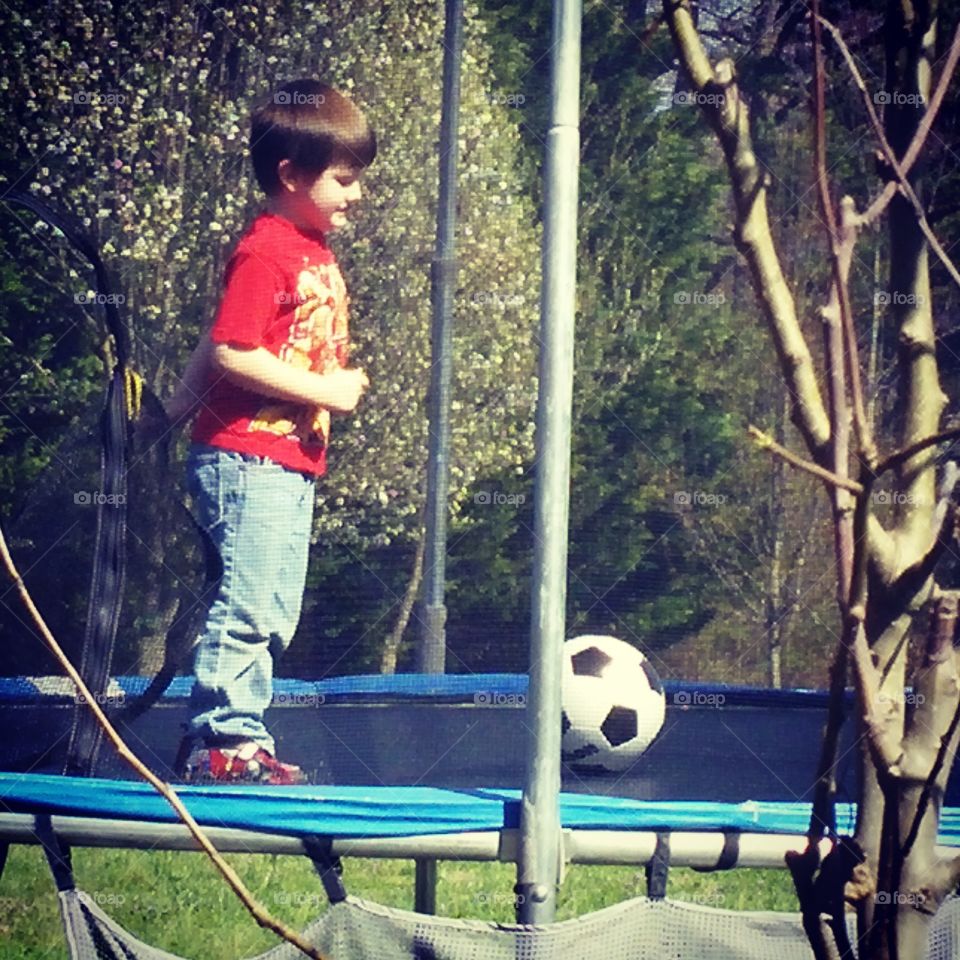 soccerline. trampoline play