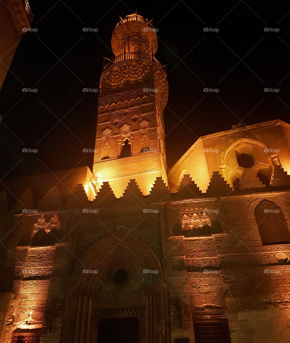 Castle | Ancient Mosque | Historical Places | Ancient Egypt | Evening | Light | Decoration