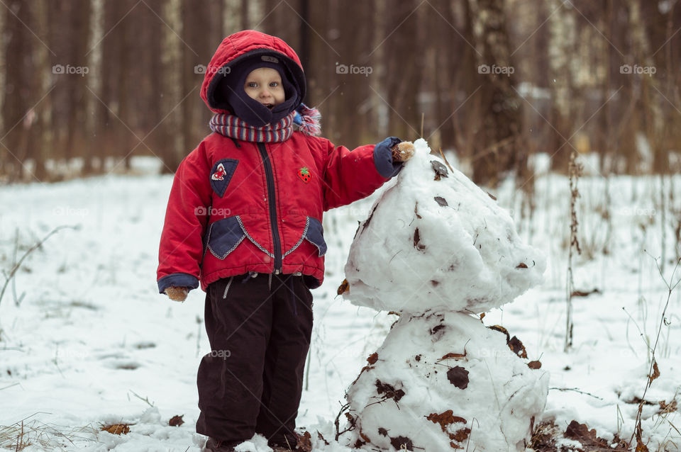 making snowman