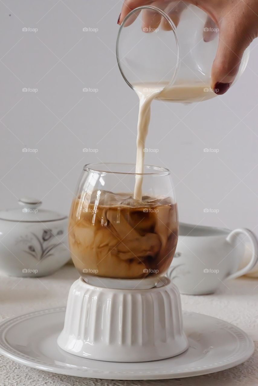 Milk in coffee 