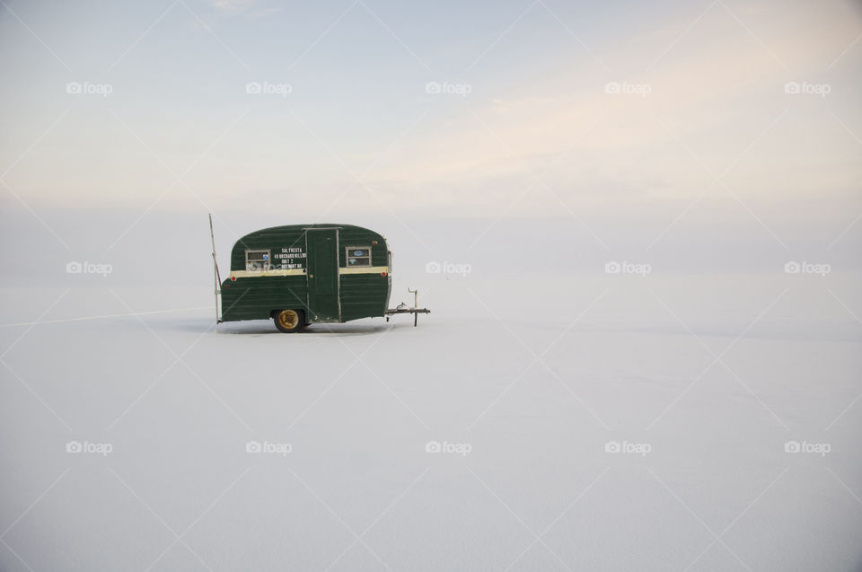 lake winnipesaukee new hampshire winter ice fog by bobmanley