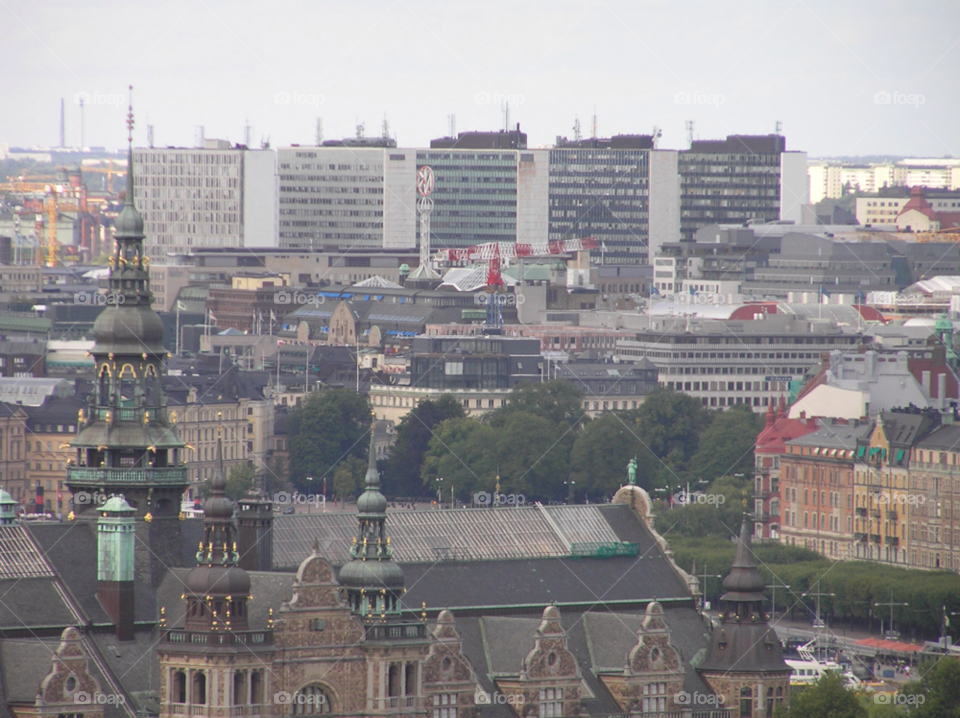 city stockholm buildings huvudstad by MagnusPm