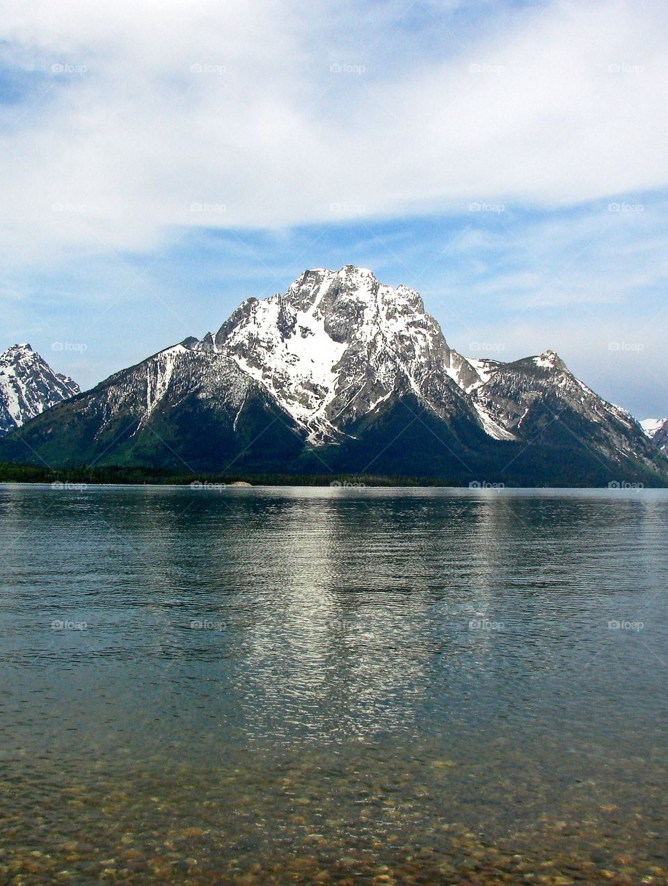 View of a mountains during winter