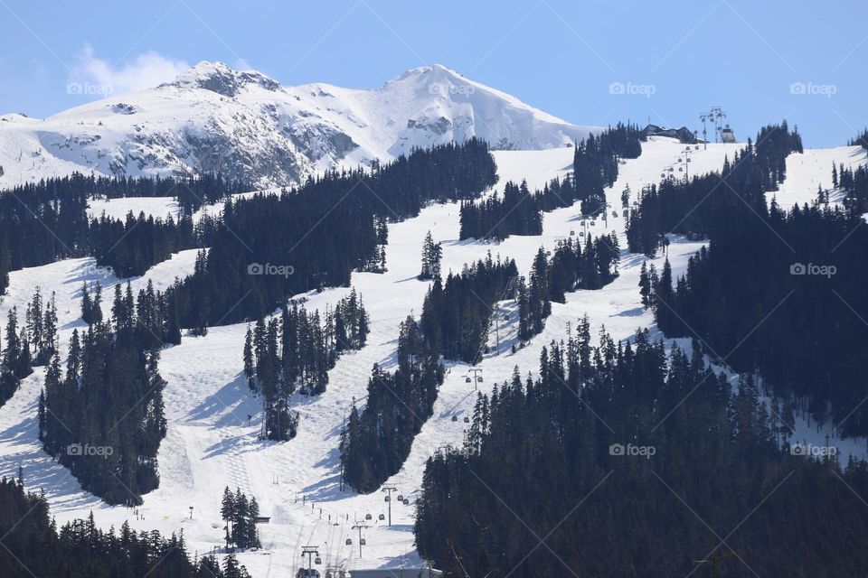 Slopes on mountain 