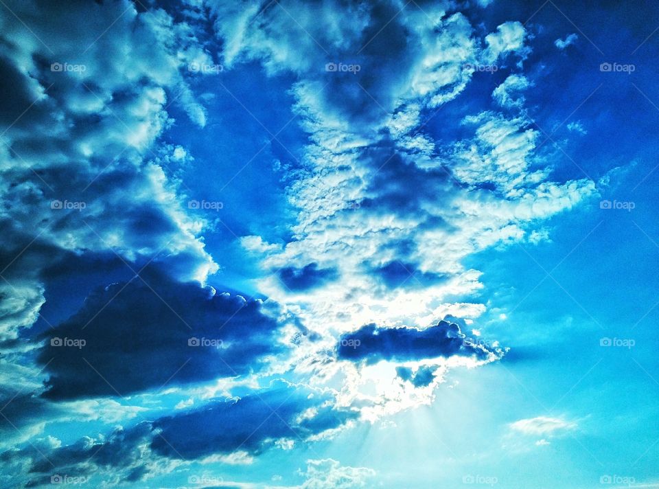 Beautiful sky,summer,mobile photo,Serbia,Leskovac,2016