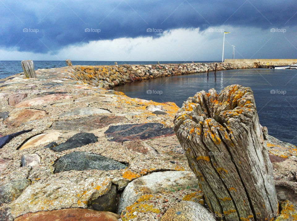 sweden yellow grey clouds by chattis