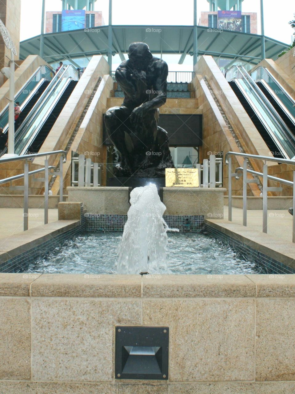 this Thinker statue, you can find it at Sentosa Park, Singapore..