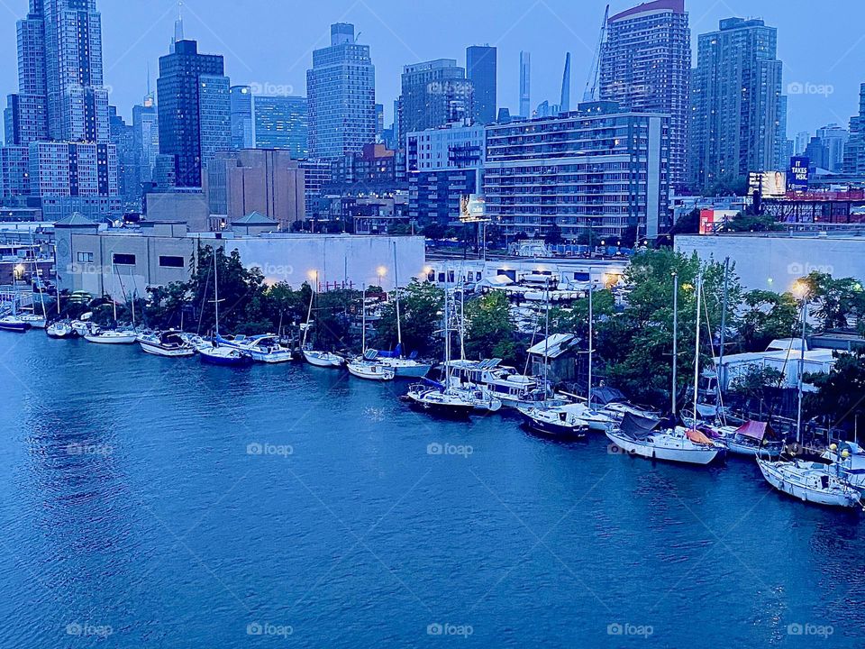 This is “Newtown Creek” seen from the “Pulaski Bridge” in LIC, Queens on a warm balmy evening in September of 2023. Hypnotic Productions
