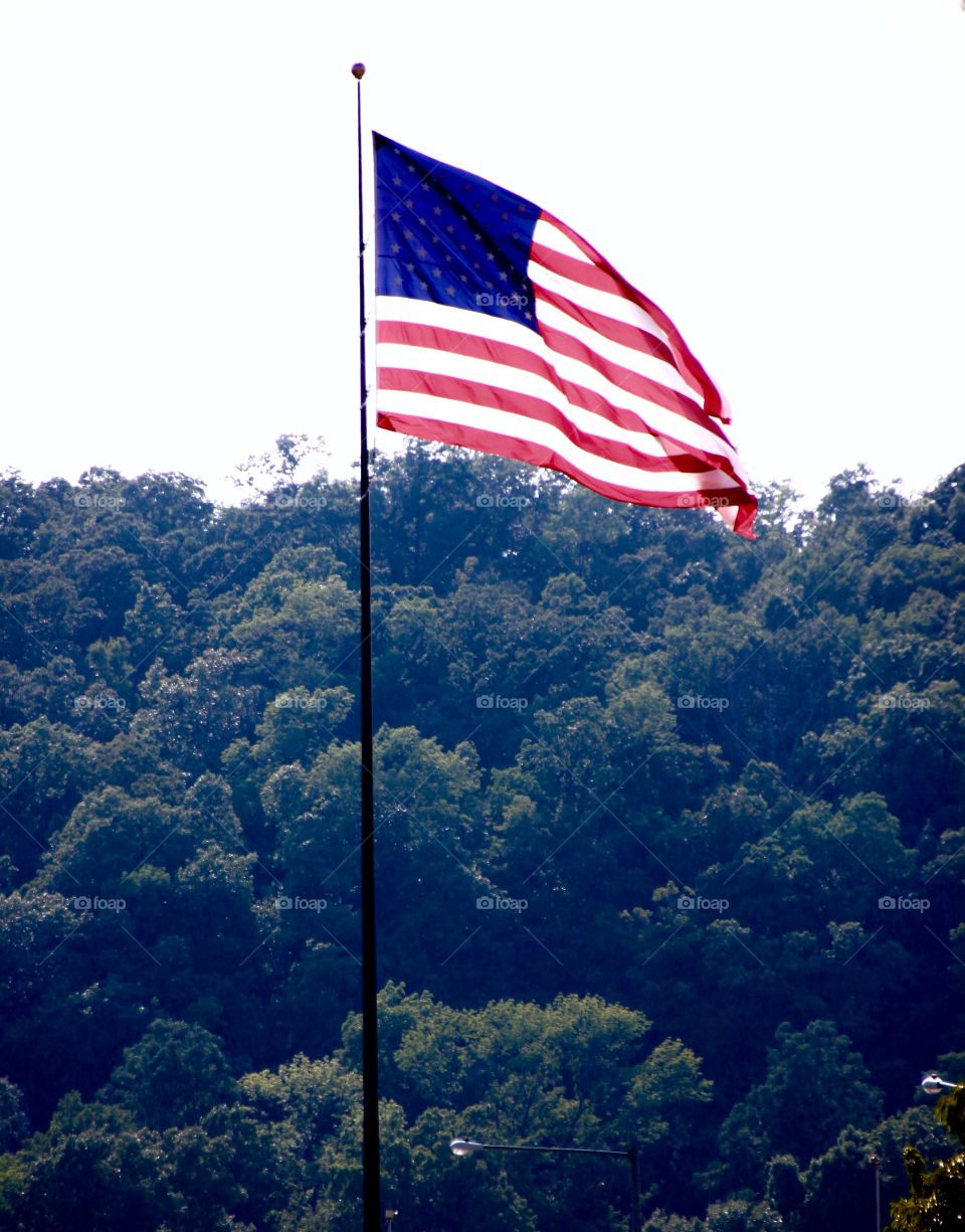 American Flag Flying