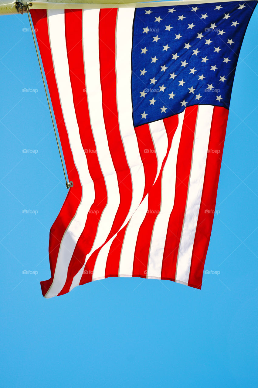 The Flag of the United States of America.
