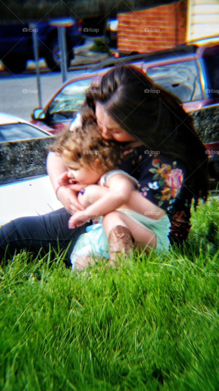 playing in the backyard