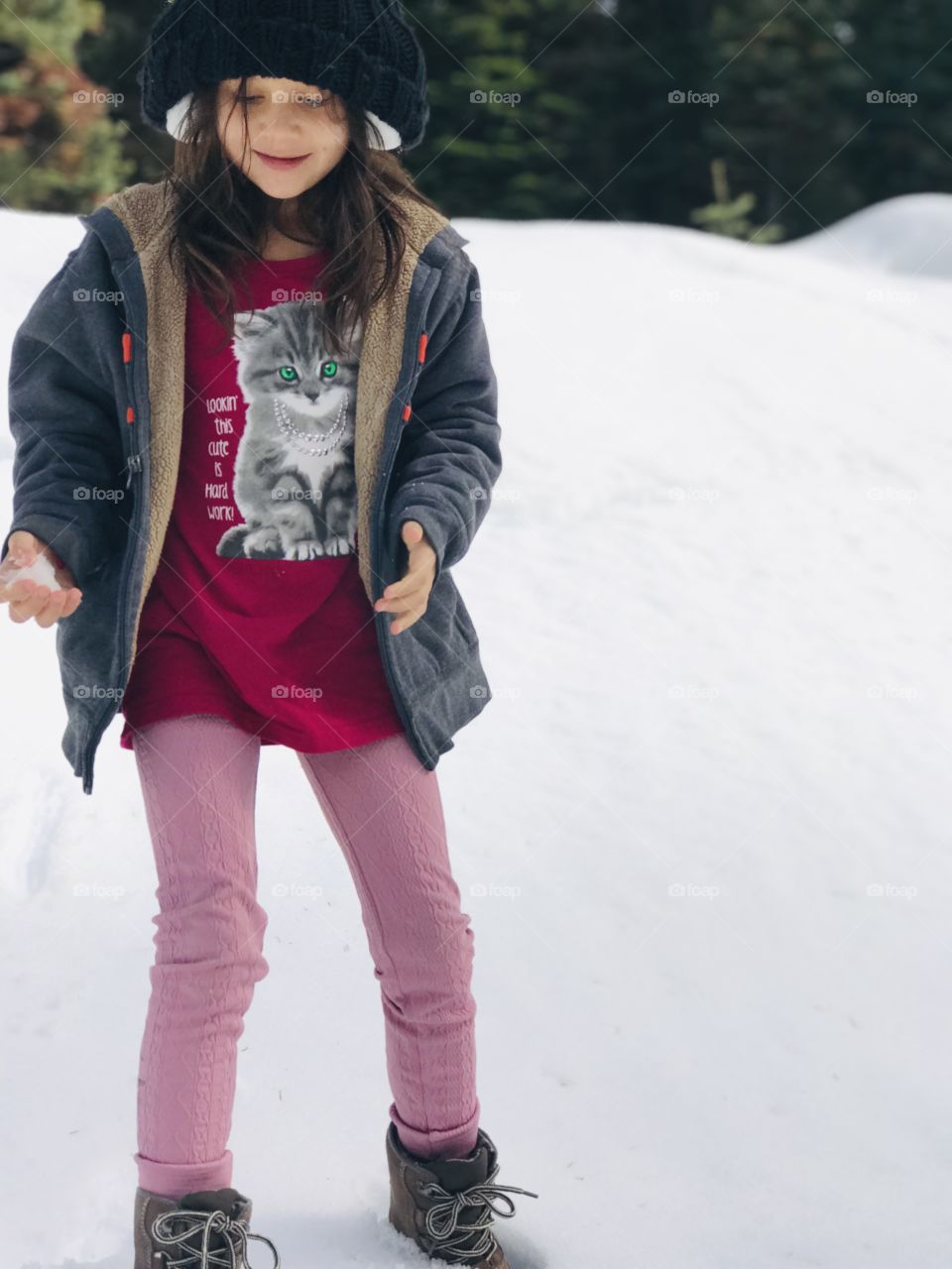 Sissy’s having fun on the snow 