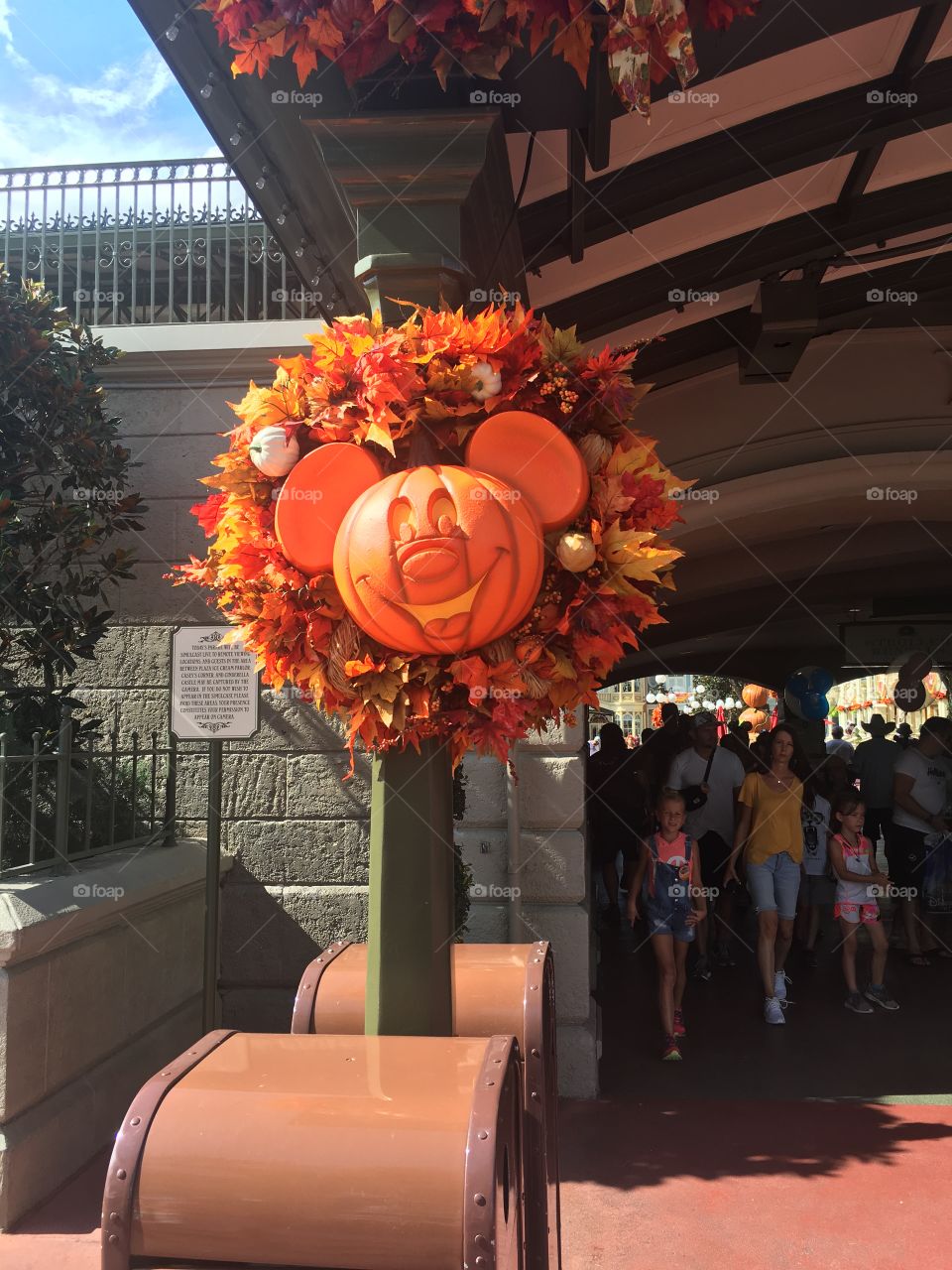 Mickey Mouse Halloween wreath at Disney’s Magic Kingdom