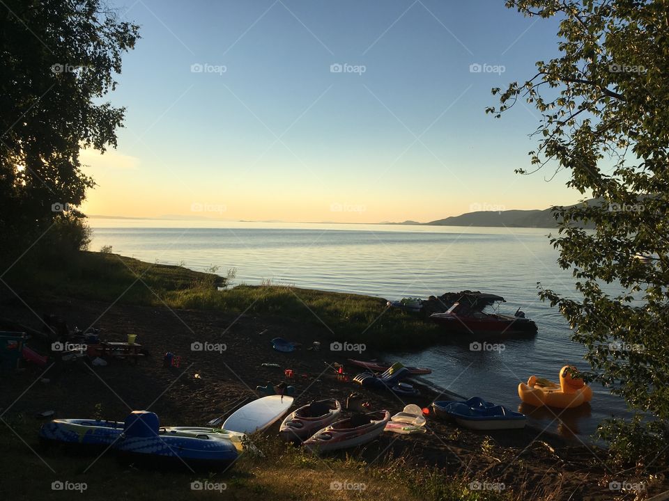 Stewart lake sunset 