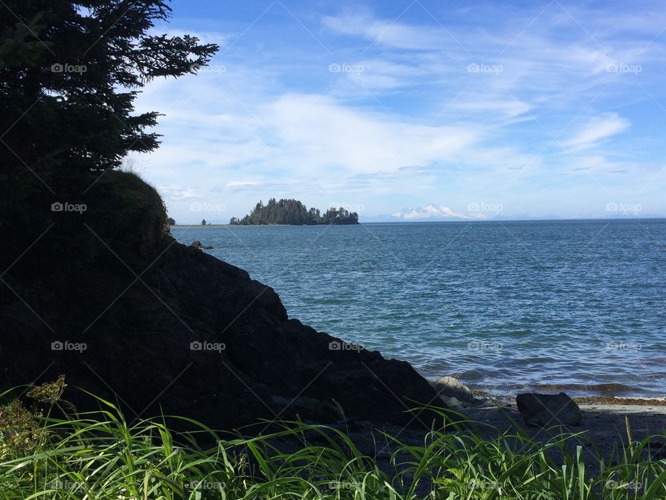 Beach in Seldovia Alaska