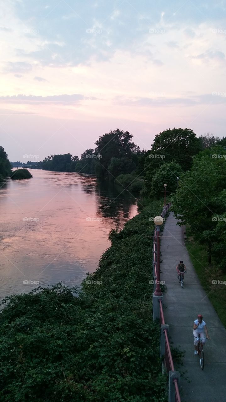 Sunset on the Willamette River