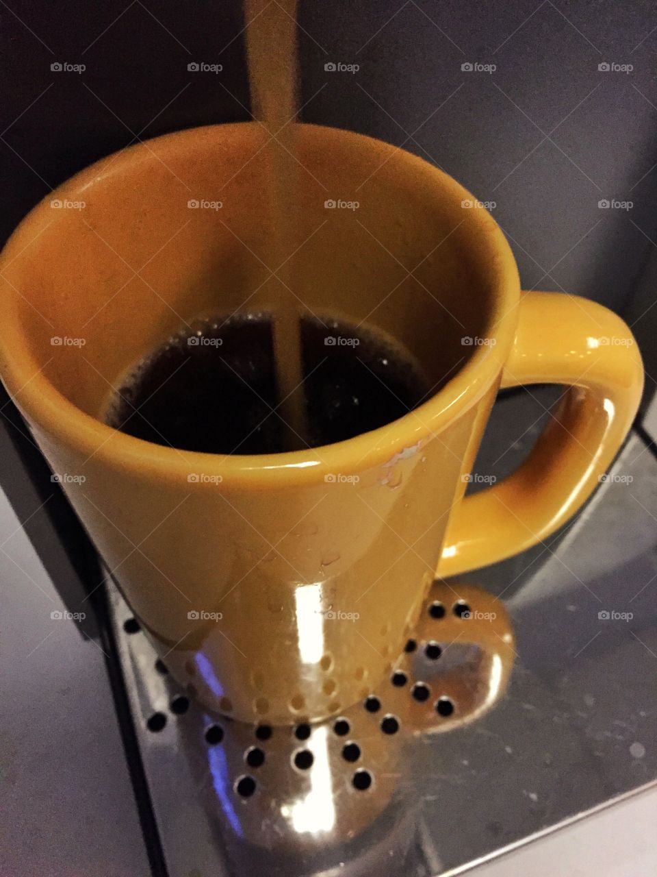 Cup of morning coffee . First cup of coffee in my Keurig