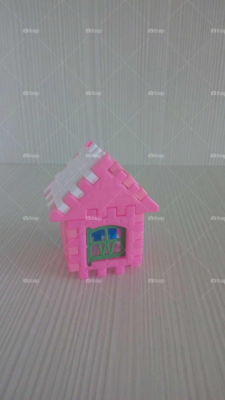 plastic layout house