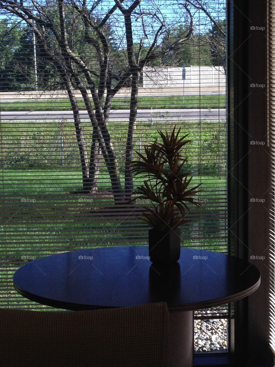 Corner office on the first floor of building