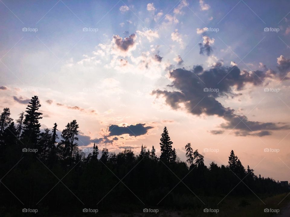 Northern Manitoba sunset 