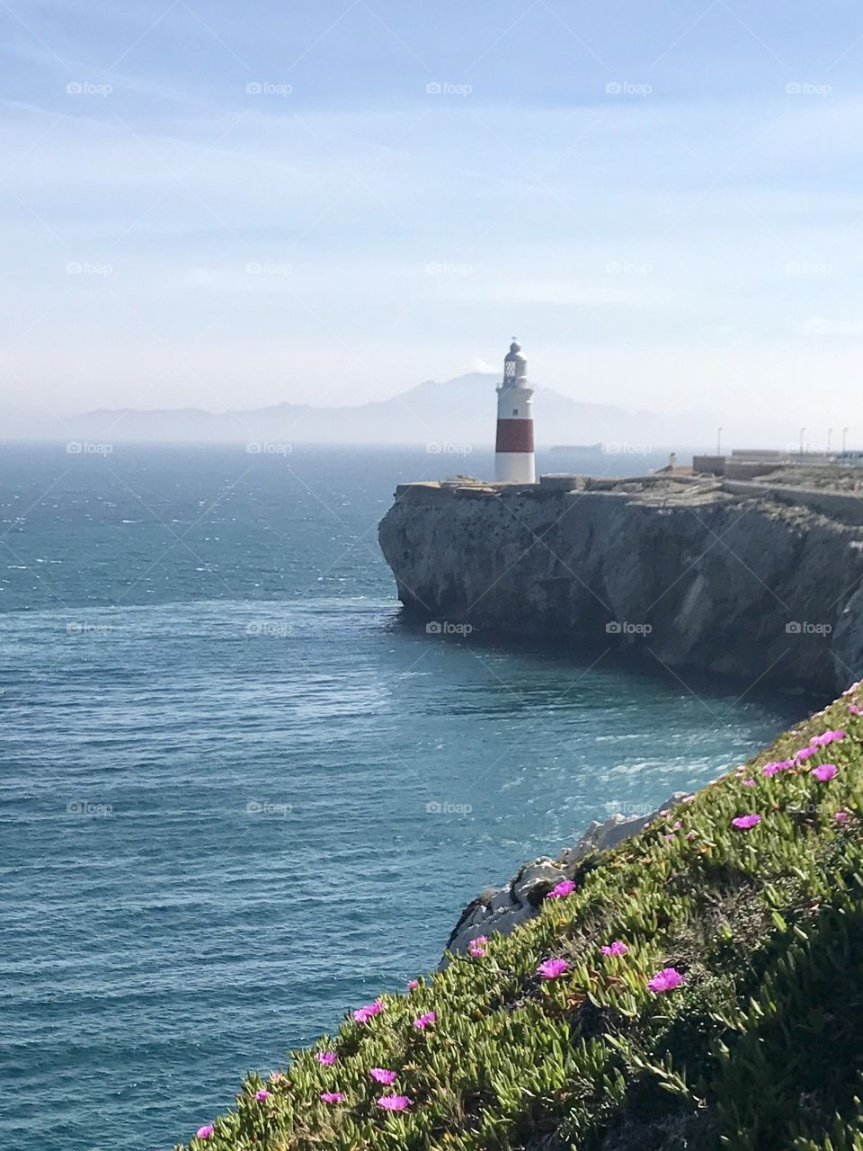 Lighthouse Gibraltar, travel, sea, Mediterranean Sea