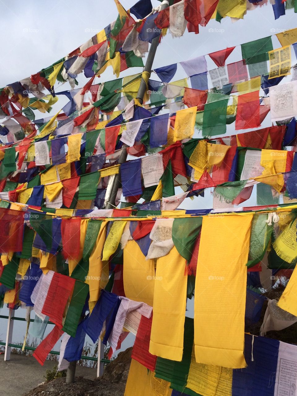 Flags . Dalai hill mussoorie 