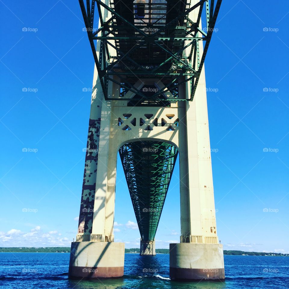 Under the Mackinaw Bridge 