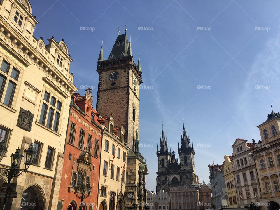 Perspective view of Prague 