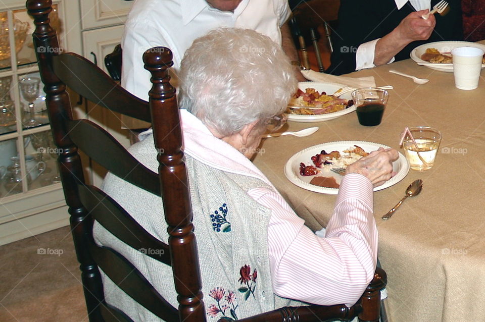 Mom celebrating her 94th birthday party 