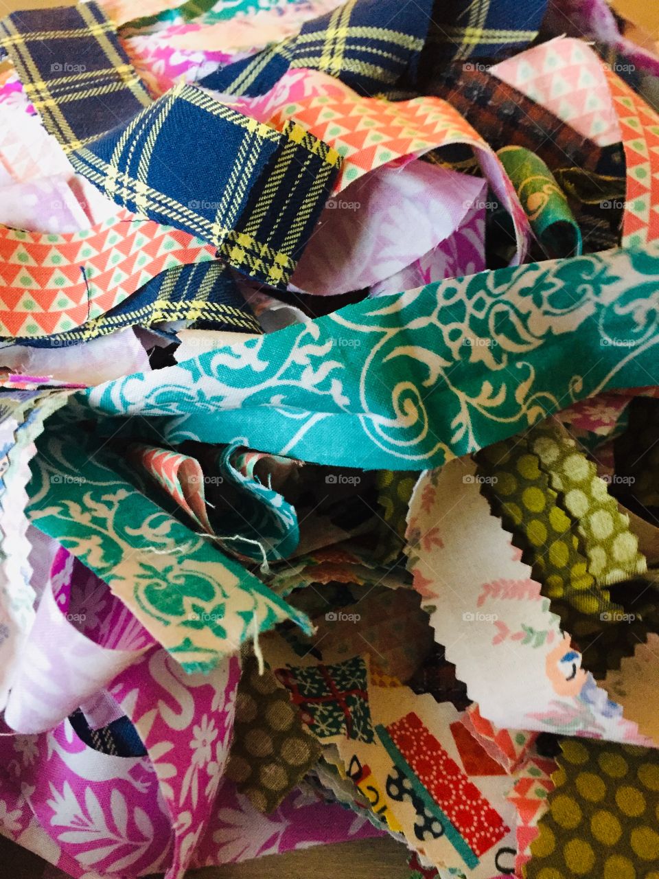 Rags and material for craft