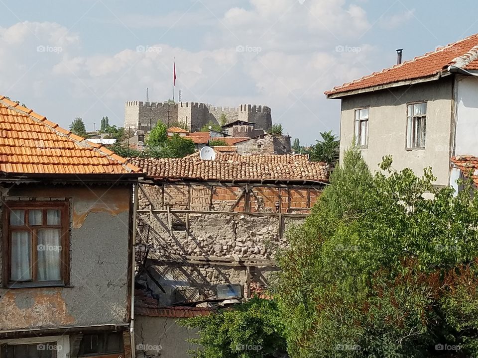 another part of Ankara castle in Turkey