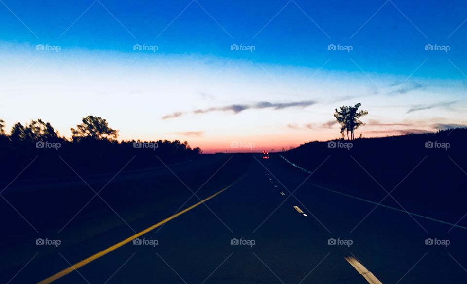 A Little Sunset Driving 